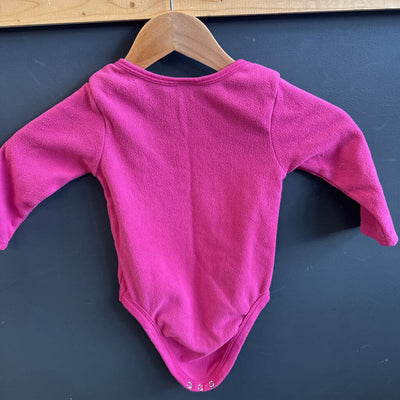 Mountain Equipment Co-op- 18M Pink Fleece Bodysuit: pink-infant-18M