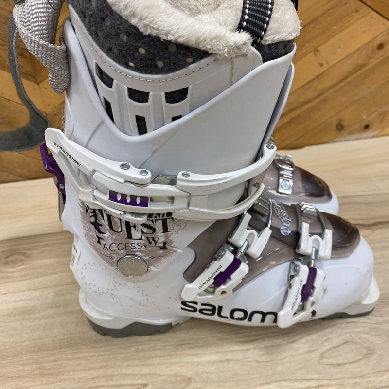 Salomon - Quest Access W Ski Boots- MSRP $400: white-women-24