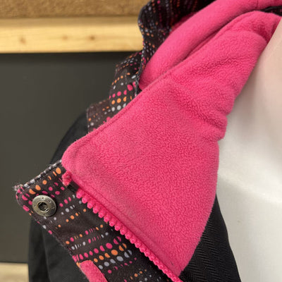 XMTN - Kids' Fleece-Lined Insulated Jacket: Black/Pink/Grey-children-8