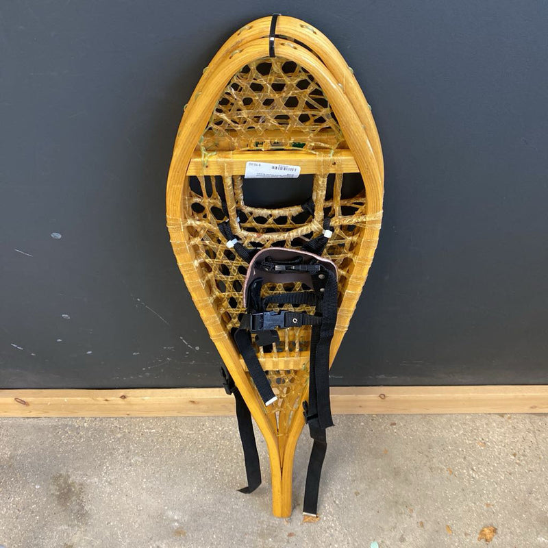 SnowTrek- Adult Traditional Wooden Snowshoes: brown-unisex-14x48