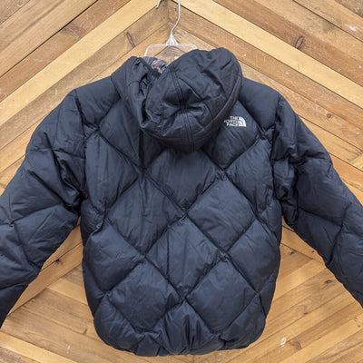The North Face - Kids Reversible 550-Fill Down Puffer Jacket - MSRP comp $200: Black/Brown/Pink-children-LG (14/16Y)