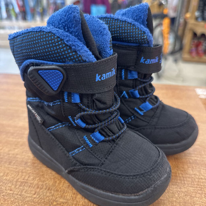 Kamik - Toddler Winter Boots - MSRP $60: Black/Blue-infant-9T