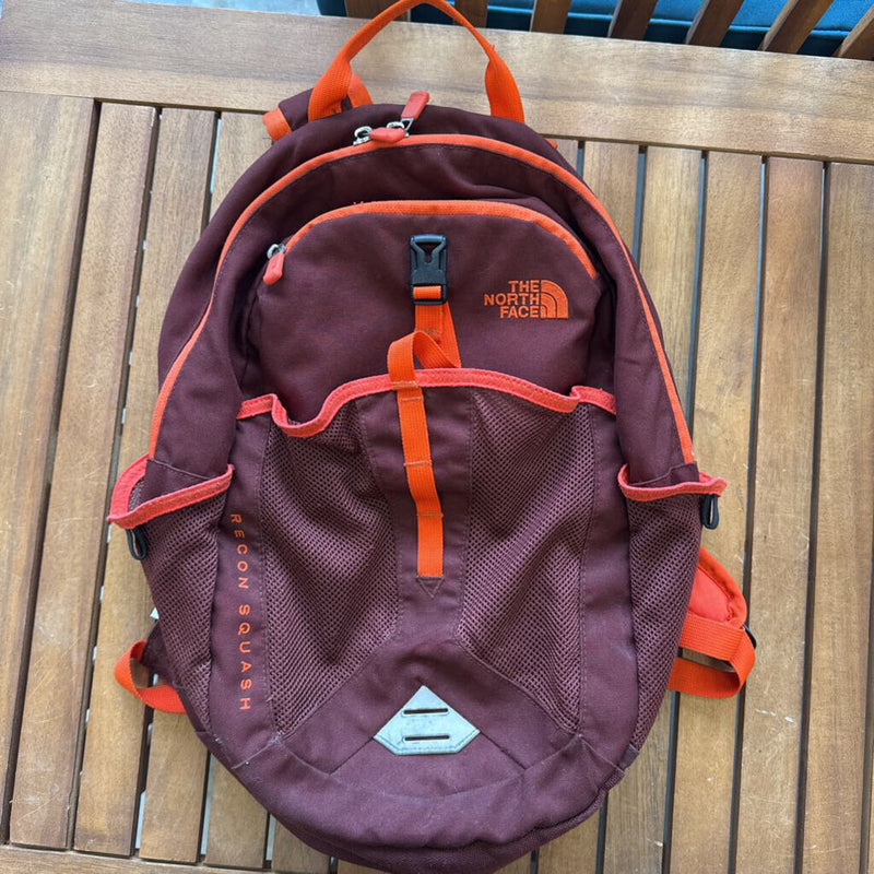The North Face - Kids Recon Squash Backpack- MSRP $60: red-unisex-