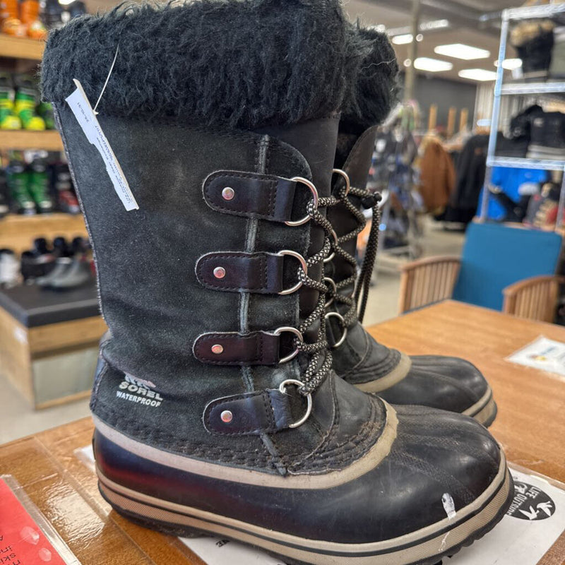 Sorel Waterproof Winter Boots: black-children-3Y