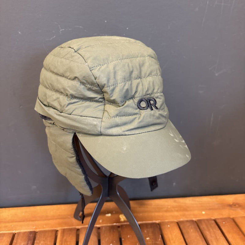 Outdoor Research- Shale Trapper Cap- MSRP $75 : green-unisex-L/XL