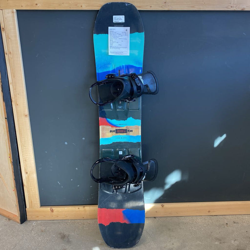 Burton - Process Smalls Youth Snowboard - Burton Infidel Bindings - MSRP comp $600: Black/Blue/Red--130cm