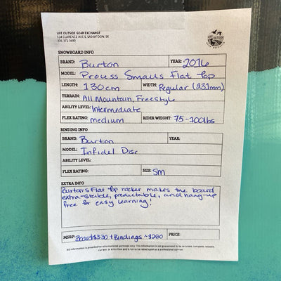 Burton - Process Smalls Youth Snowboard - Burton Infidel Bindings - MSRP comp $600: Black/Blue/Red--130cm