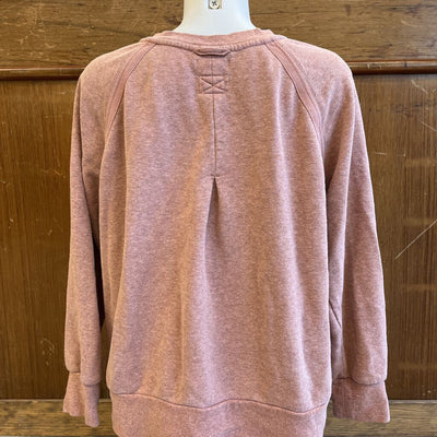 Prana - Women's Hemp-Blend Cozy Up Sweatshirt - MSRP $115: Pink-women-XL