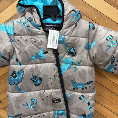 Burton - Children's Insulated Bunting Snowsuit- MSRP $155: Gray, Blue-infant-12-18 months