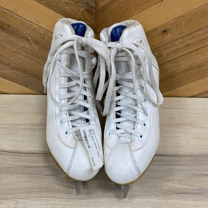 DR Jr- Figure Skates : White Navy -children-1