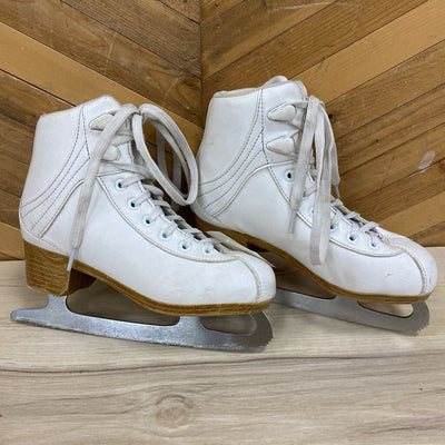 DR Jr- Figure Skates : White Navy -children-1