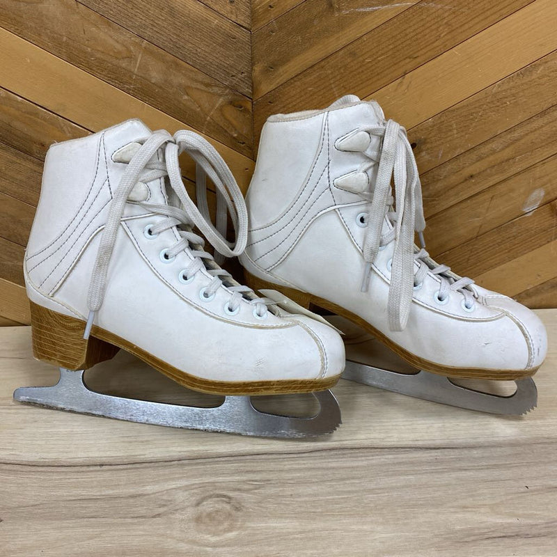 DR Jr- Figure Skates : White Navy -children-1