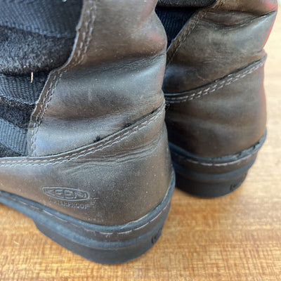 Keen - Women's Tall Leather Winter Boots: Brown/Black/Grey/Blue-women-W8