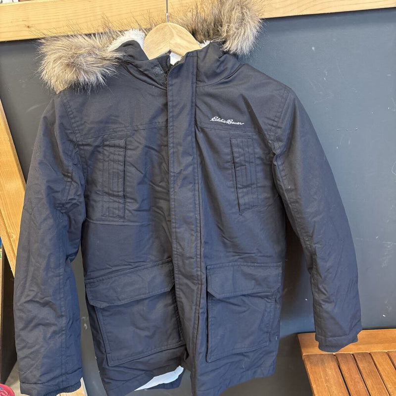 Eddie Bauer - Boys Superior Down Parka- MSRP $149: black-children-10/12Y