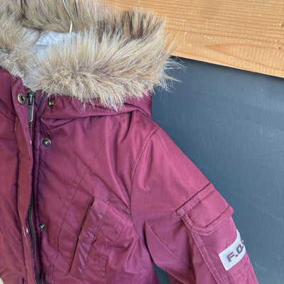 F.O.G - Children's Insulated Winter Jacket: Red/White-children-5Y