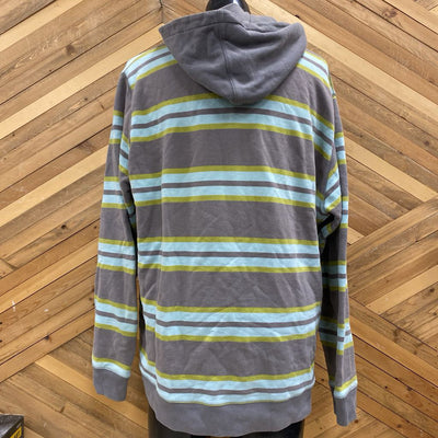 Burton- Men's Hoodie- MSRP $99: gray, yellow, blue-men-XL