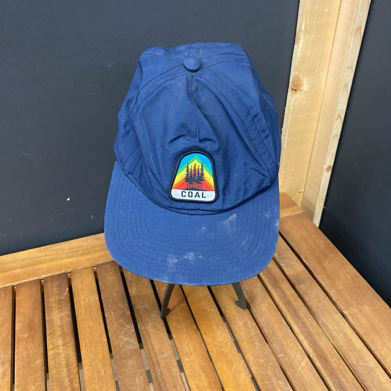 Coal - Cap with Rainbow Trees Patch: navy-unisex-