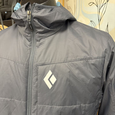 Black Diamond- Men's Solution 2.0 Hoody- MSRP $360: gray-men-MD