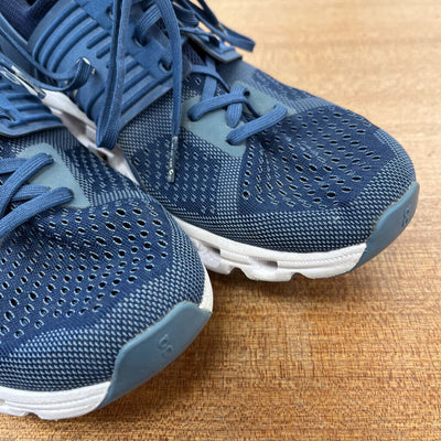 On - Men's Helion Cloudswift Cloudtec Running Shoes - MSRP $200: Blue/White-men-M9