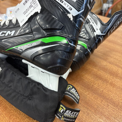 CCM- Ribcor Ice Skates Youth MSRP $ 150: black, green-unisex-5Y