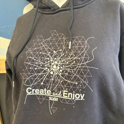 SLVSH - Hoodie Sweater - MSRP $122: Black/Grey/Pink-unisex-MD