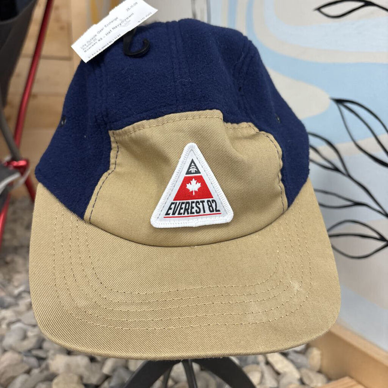 Everest 82 - Hat: Navy/Brown-unisex-
