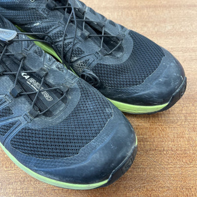 Salomon - Men's XA Enduro Trail Running Shoes - MSRP $180: Black/Green-men-M12