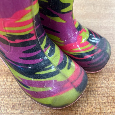 Kids' Colourful Tiger Print Rain Boots: Multicolor-children-6T