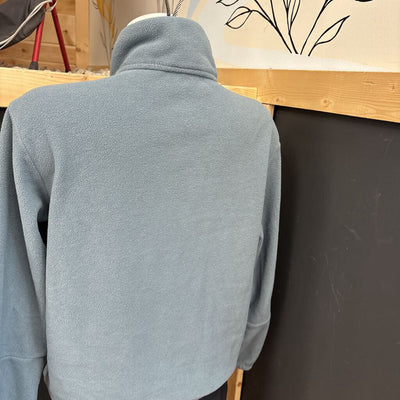 Patagonia - Women's 1/2 Zip Microdini Fleece Pullover - MSRP $159: Grey/Blue-women-SM