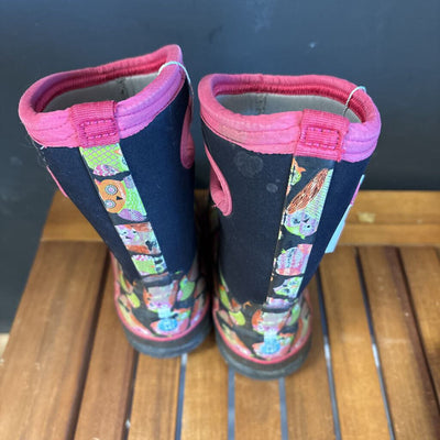 Bogs - Kids' Classic Owl Boots - MSRP $100: Black/Pink/Green/Orange-children-