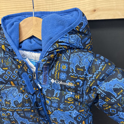 Columbia - Infant Snowsuit with Animal Patterns- MSRP $120 : blue and black-infant-6-12 months