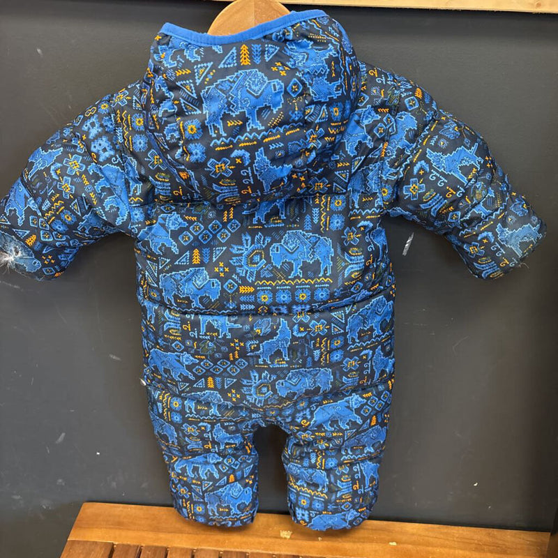 Columbia - Infant Snowsuit with Animal Patterns- MSRP $120 : blue and black-infant-6-12 months