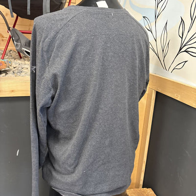 Arc'teryx - Men's Sirrus Long Sleeve Henley Shirt- MSRP $90: Gray-men-large