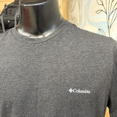Columbia- Men's Short Sleeve T-Shirt: black-men-LG