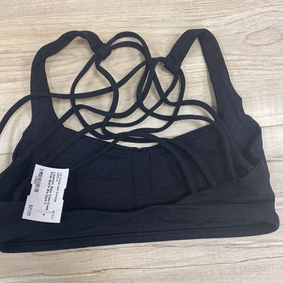 Lululemon- Black Criss-Cross Strap Sports Bra: black-women-0