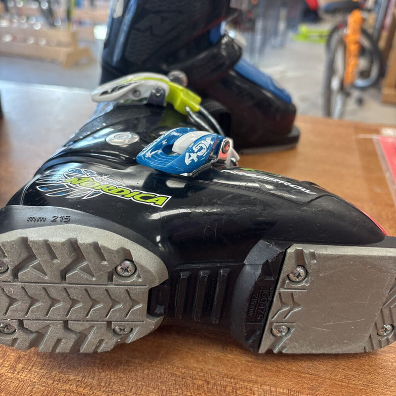 Nordica- Kids Fire Arrow Downhill Ski Boots- MSRP $158: Black/Blue-unisex-16-17.5