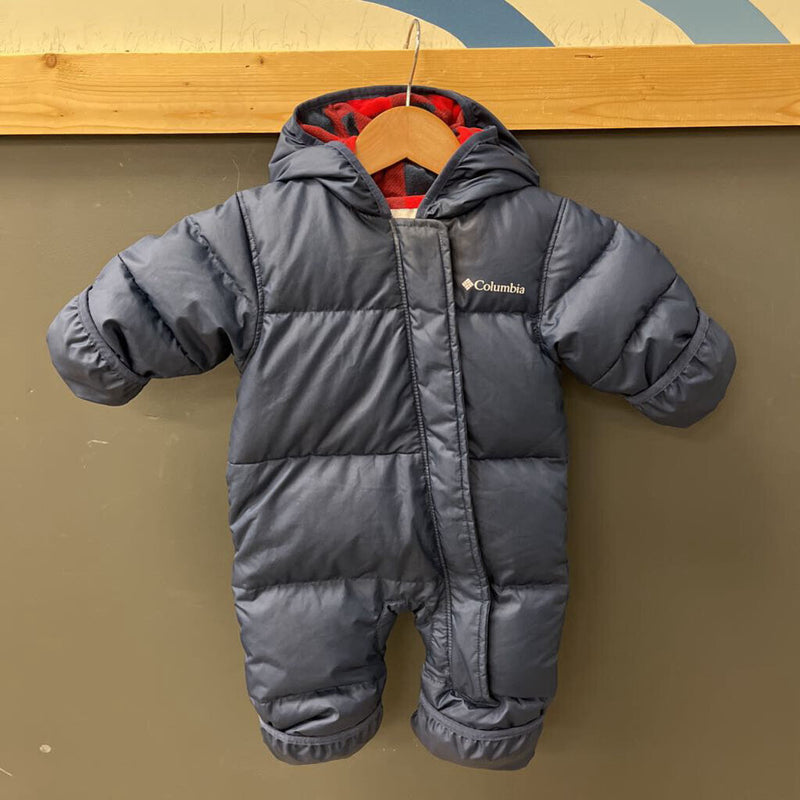 Columbia - Infant Snowsuit - MSRP $120: Blue/Red-infant-3-6 Months
