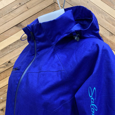 Salomon- Women's Zero Ski Jacket- MSRP compared $400: Blue-women-MD