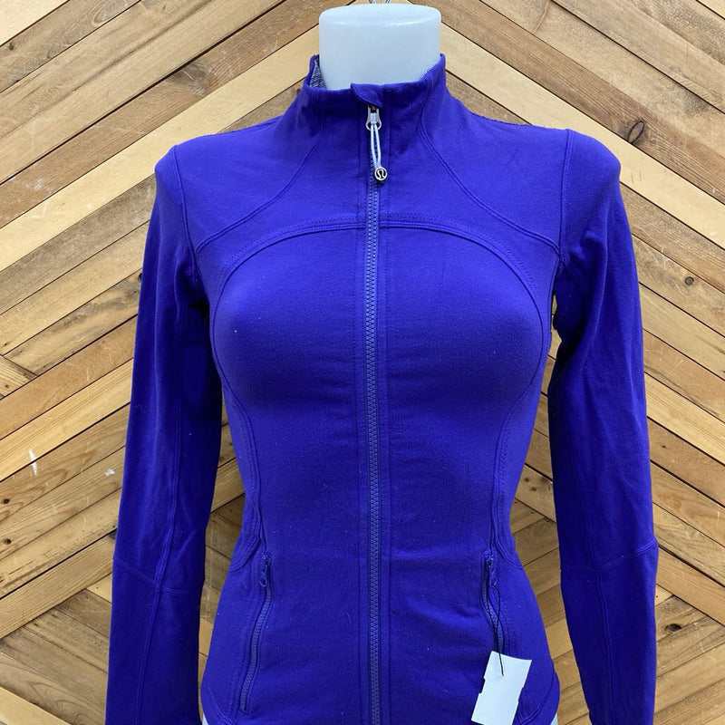 Lululemon- Woman Active Zip Up Jacket : purple-women-XS