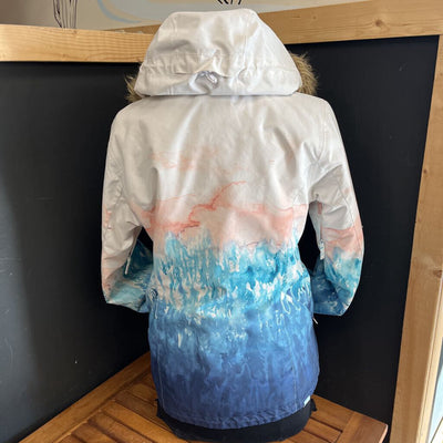 Roxy - Women's DryFlight Ski Jacket - MSRP comp $230 : White/Blue/Light Orange-women-MD