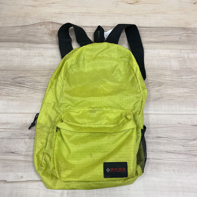 SWISS - Packable Backpack: Yellow--