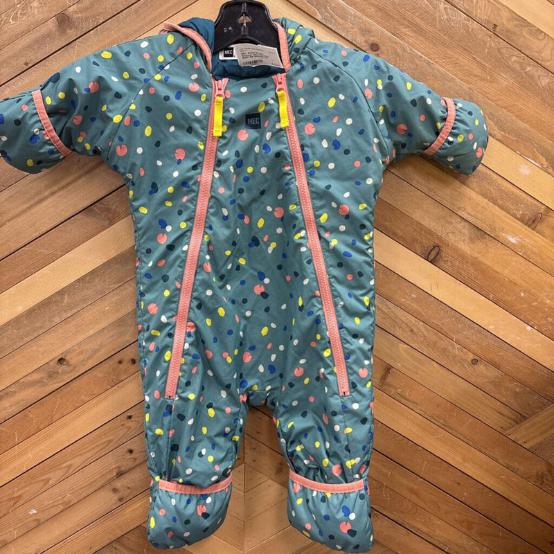 MEC- Bundle Me Infant Snowsuit with Polka Dots- MSRP $99: Multicolor-infant-6M