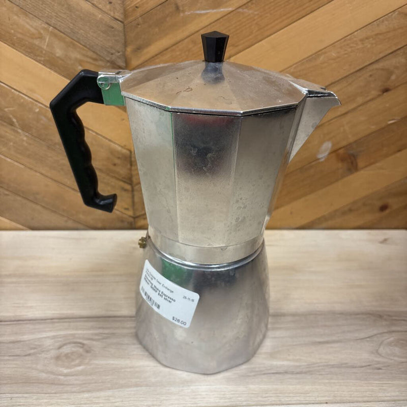 Stovetop Moka Espresso Maker- MSRP $45: silver-unisex-