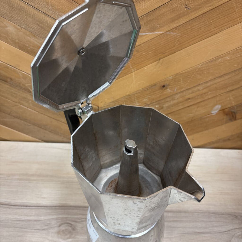 Stovetop Moka Espresso Maker- MSRP $45: silver-unisex-