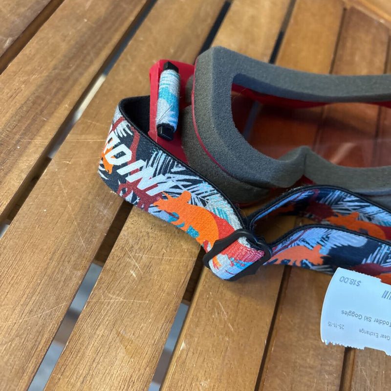 Gordini - Toddler Ski Goggles: Red Dino-unisex-1