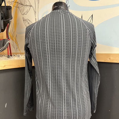 SAXX - Men's Merino-Blend Baselayer Top - MSRP comp $80: Grey/Black-men-SM