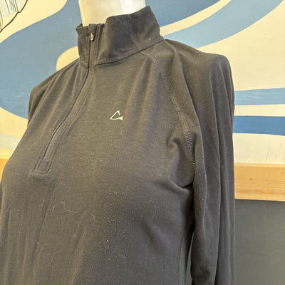 Paradox - Women's Merino Blend Black Pullover: black-women-MD