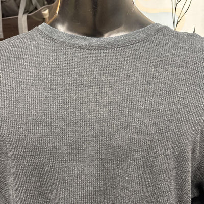 Mountain Hardwear- Men's L/S Waffle Knit Shirt- MSRP $110: gray-men-XXL