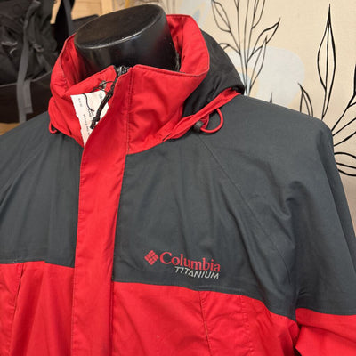 Columbia Titanium - Men's Winter Shell Jacket- MSRP $149: Red/Black-unisex-LG