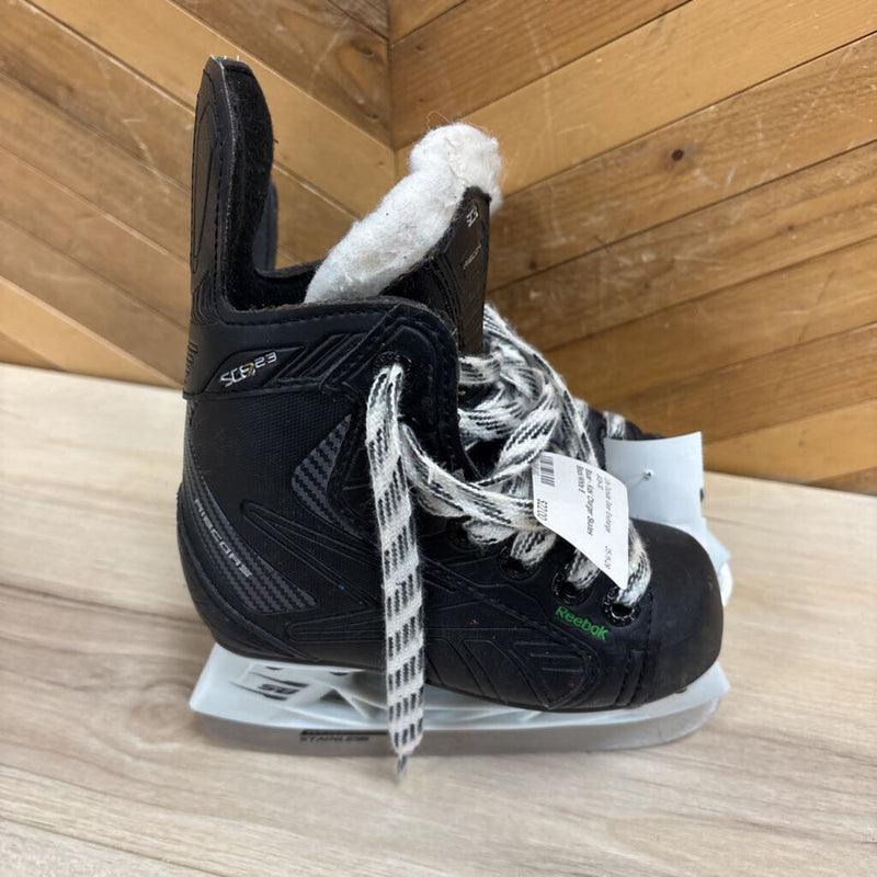 Reebok- Toddler Ice Skates Size 8: black-unisex-8T